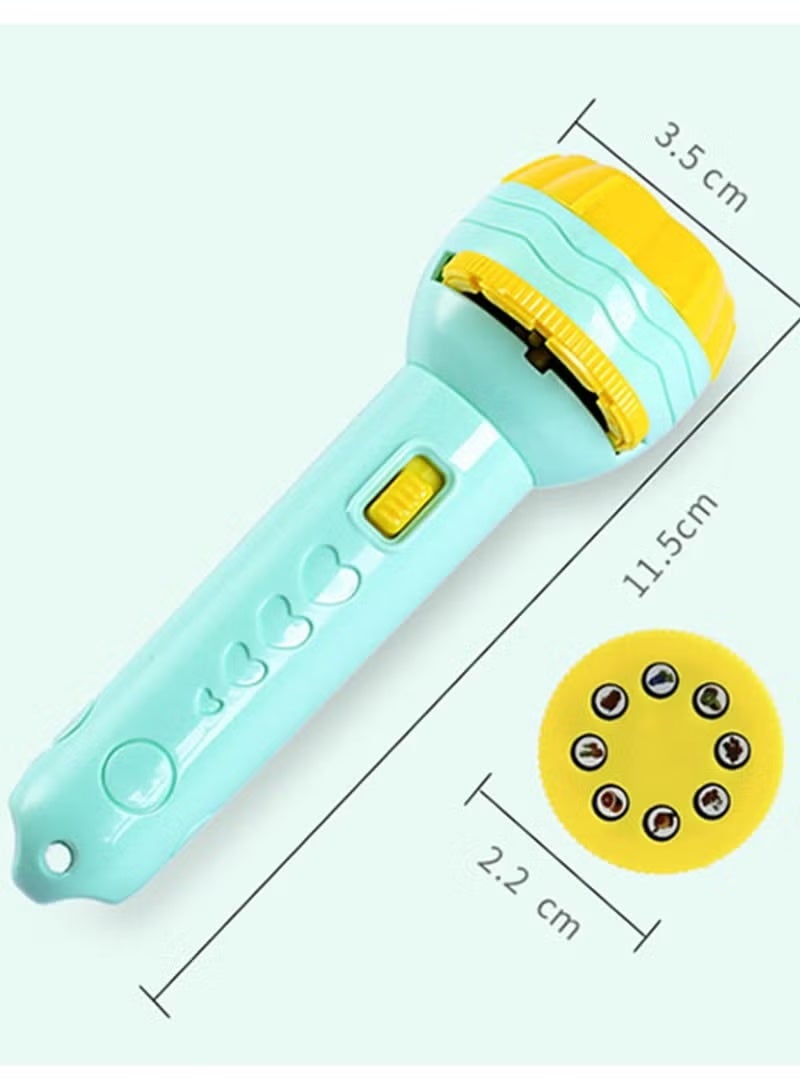 Kids Projector Slide Projector Flashlight with 42 Patterns Projector Torch with Animals Fruits Transports for Kids Early Education Learning Projector Toys (3 Years +) - Image 2
